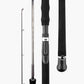 Legend Ultra travel spinning rod with rod blank, reel seat, EVA grip and butt cap details (Gunmenta)